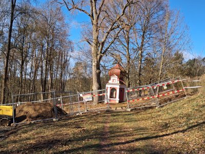 Omezení přístupu ke kapli Panny Marie Klokotské